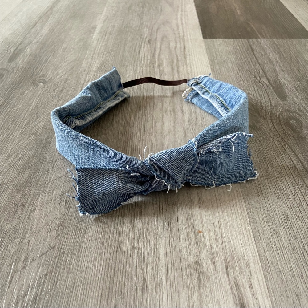 Handmade denim headband